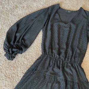 Vici black tiered dress with elastic waist